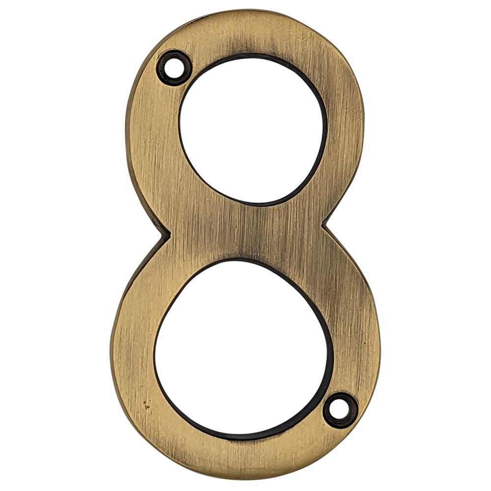 Antique Hardware 4 Inch Tall House Number 8 ADDRESS PLAQUE