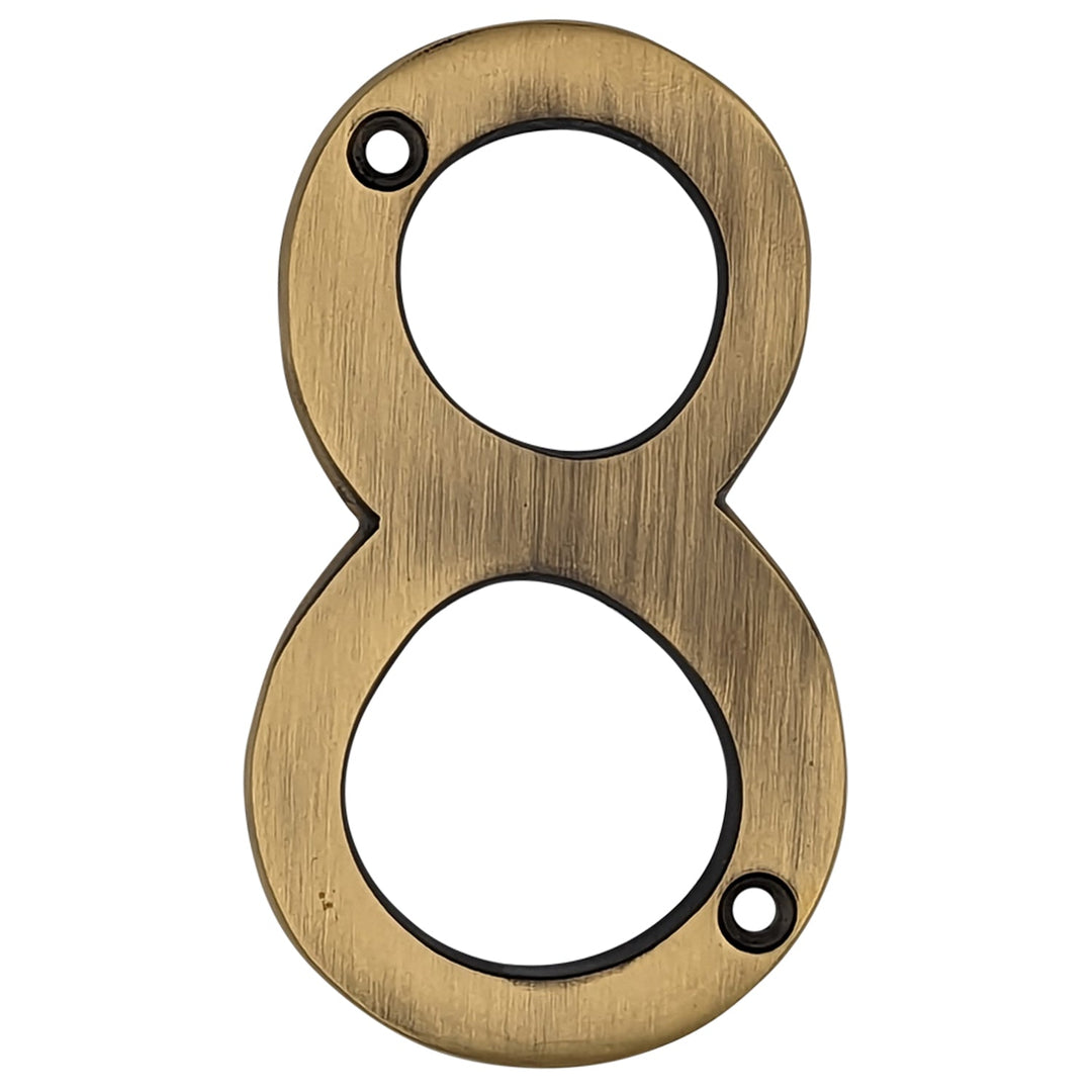 Antique Hardware 4 Inch Tall House Number 8 ADDRESS PLAQUE
