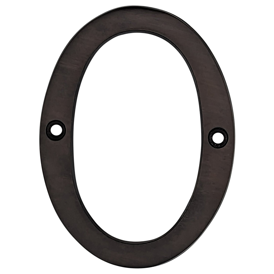 Antique Hardware 4 Inch Tall House Number 0 LETTER PLAQUE