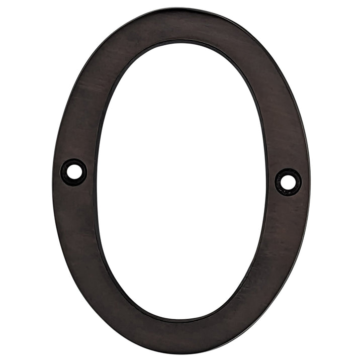 Antique Hardware 4 Inch Tall House Number 0 LETTER PLAQUE