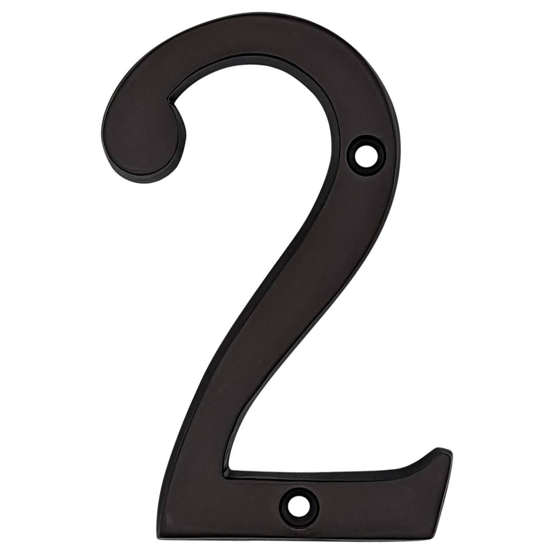 Antique Hardware 4 Inch Tall House Number 2 ADDRESS PLAQUE