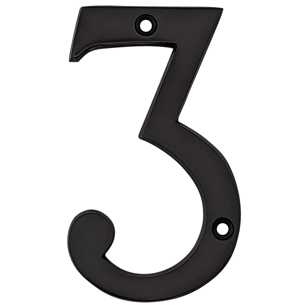 Antique Hardware 4 Inch Tall House Number 3 ADDRESS PLAQUE