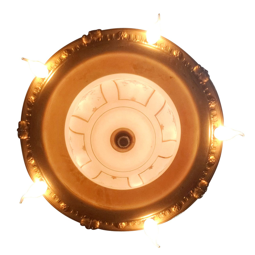 Antique Hardware 44 Inch Theatre Style Antique Chandelier Chandeliers