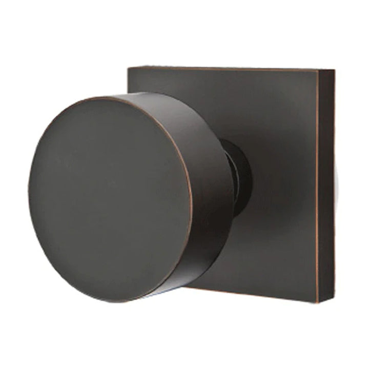 Antique Hardware Emtek Solid Brass Round Door Knob Set With Square Rosette (Several Finishes Available) EMTEK DOOR KNOB