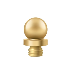 ##Antique Hardware## 9/16 Inch Solid Brass Ball Tip Door Finial