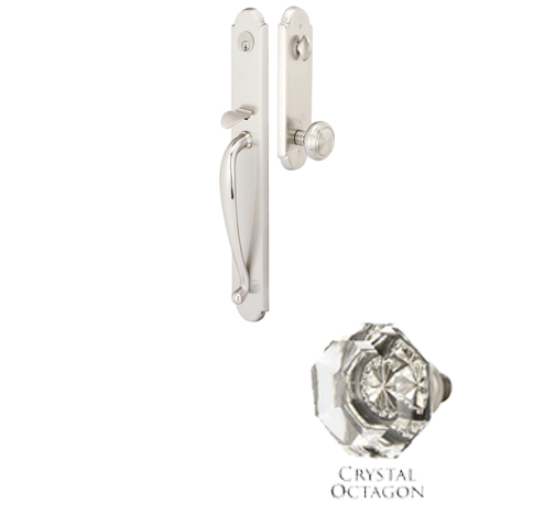 ##Antique Hardware## Solid Brass Albany Style Mortise Entryway Set