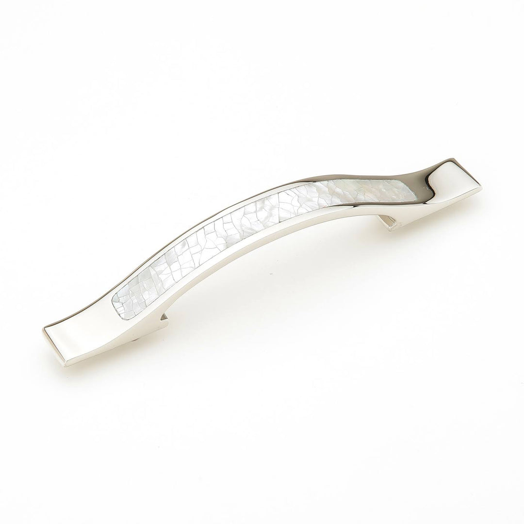 Antique Hardware 6 1/2 Inch (4 Inch c-c) Symphony Inlays Mother of Pearl Pull CABINET PULL