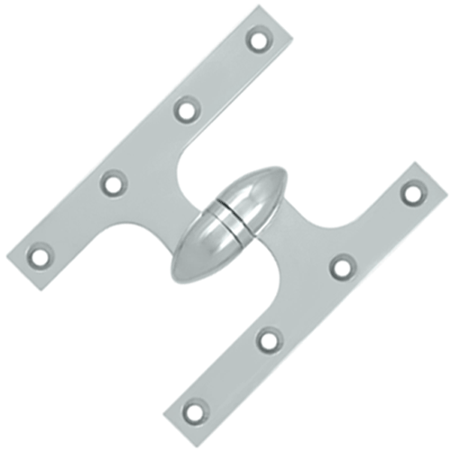 Antique Hardware 6 Inch x 4 1/2 Inch Solid Brass Olive Knuckle Hinge HINGE