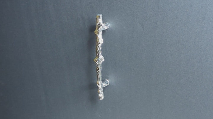 5 5/8 Inch Tree Branch Cabinet Pull (Polished Chrome)