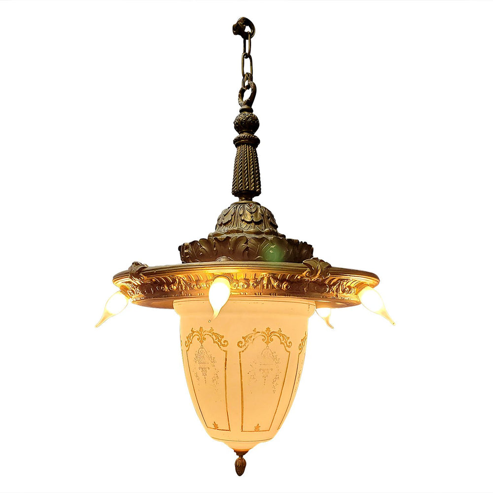 Antique Hardware 44 Inch Theatre Style Antique Chandelier Chandeliers