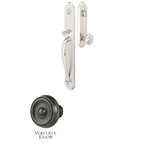 ##Antique Hardware## Solid Brass Albany Style Mortise Entryway Set