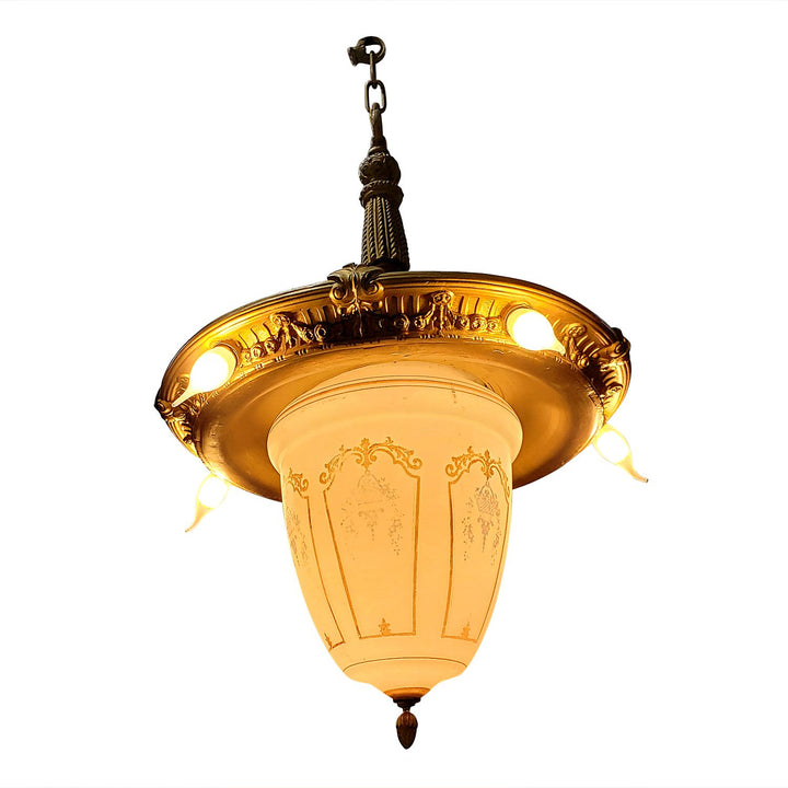 Antique Hardware 44 Inch Theatre Style Antique Chandelier Chandeliers