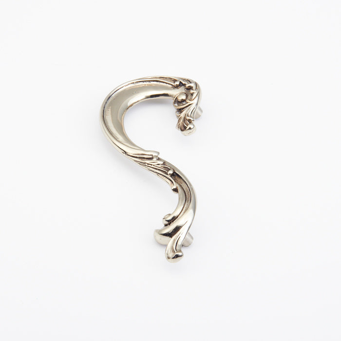 ##Antique Hardware## 1 11/16 Inch (3 1/2 Inch c-c) Symphony French Court Left Hand Pull