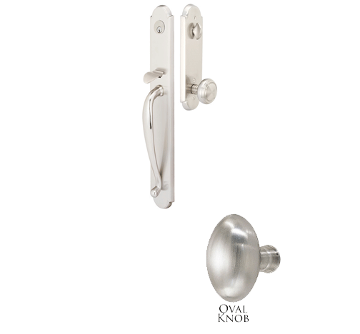 ##Antique Hardware## Solid Brass Albany Style Mortise Entryway Set