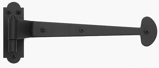 Antique Hardware 13 3/8 Inch Bean Style Strap Shutter Hinge (Offset Mount) HINGE