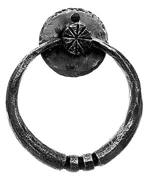 ##Antique Hardware## 6 Inch Oversized Iron Art Hand Forged Sonoma Door Knocker