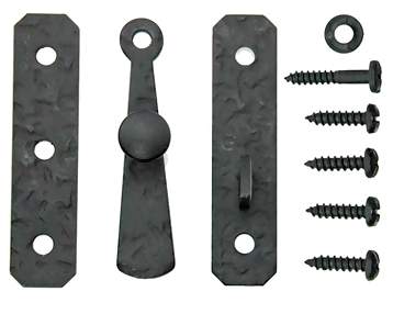 Antique Hardware Cast Iron Cabinet Latch: Rough Iron Square Latch LATCH