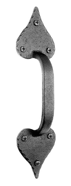 ##Antique Hardware## 10 1/2 Williamsburg Heart Shape Door Pull (Forged Iron)