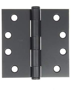 Antique Hardware 4 Inch by 4 Inch Butt Hinge (Forged Black Iron) HINGE