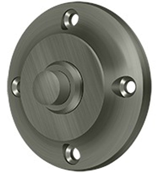 ##Antique Hardware## Bell Buttons, Solid Brass Bell Button, Round Contemporary