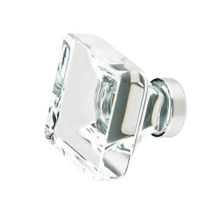 Antique Hardware 1 5/8 Inch Clear Crystal Glass Lido Cabinet & Furniture Knob CABINET GLASS KNOB