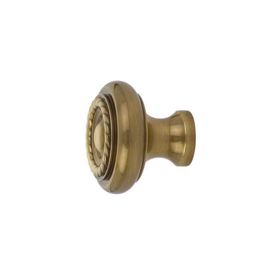 ##Antique Hardware## Emtek 1 Inch Solid Brass Rope Cabinet & Furniture Knob