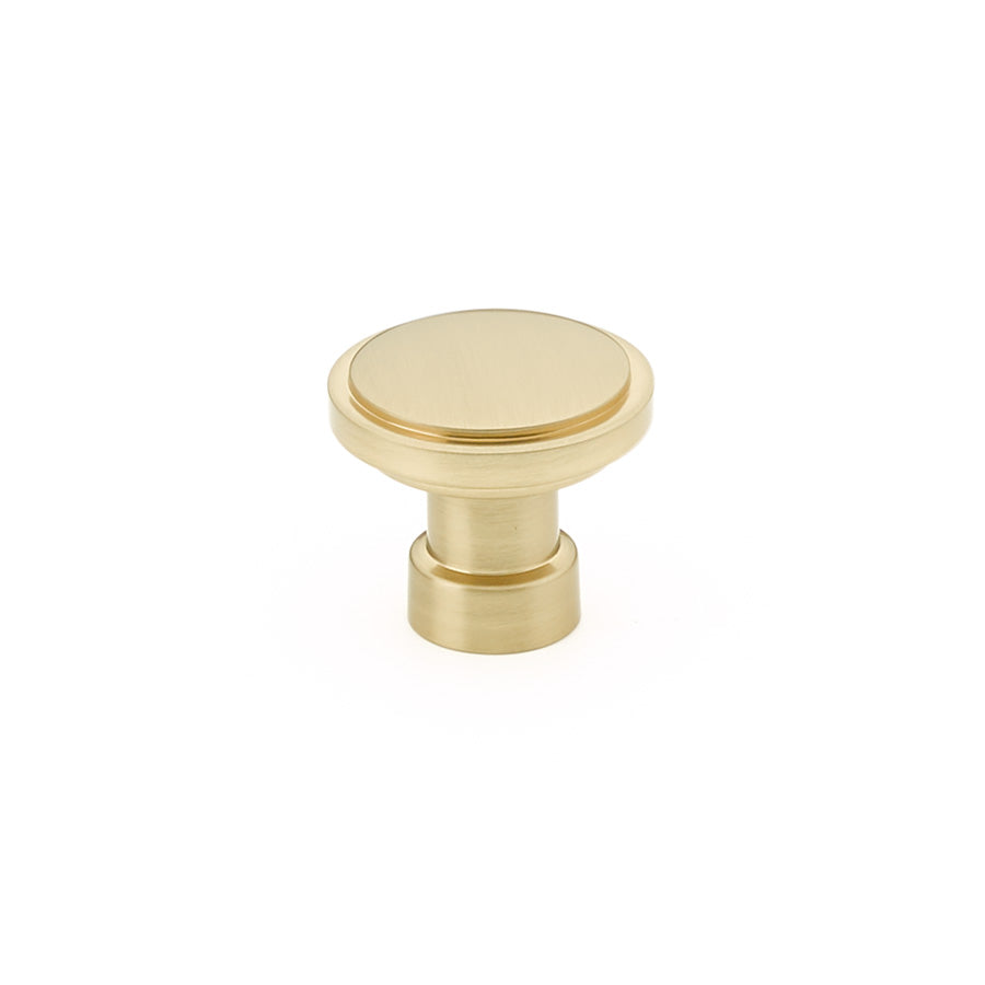 ##Antique Hardware## 1 3/4 Inch Solid Brass Round Haydon Cabinet & Furniture Knob