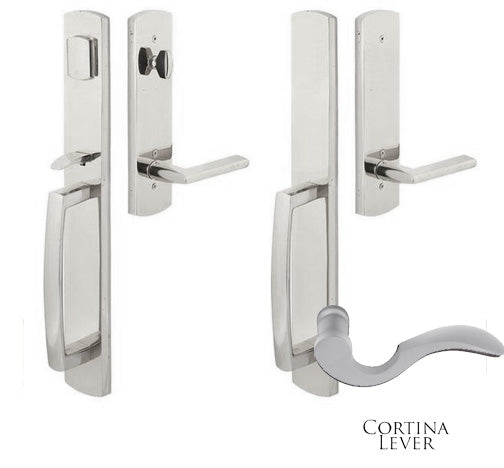 ##Antique Hardware## Solid Brass Brighton Style Double Door Entryway Set