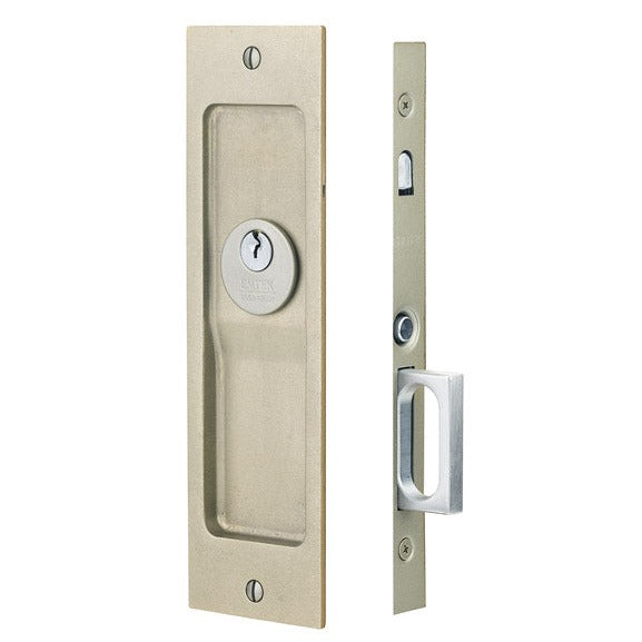 ##Antique Hardware## Rustic Modern Rectangular Pocket Door Mortise Lock (Several Functions Available)