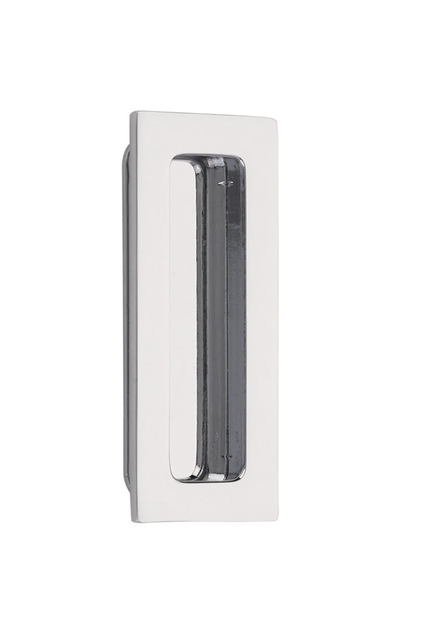 Antique Hardware 4 Inch Solid Brass Modern Rectangular Flush Pull FLUSH-PULL-POCKET DOOR