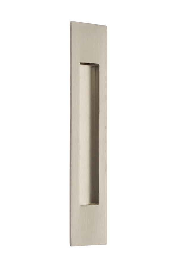 Antique Hardware 10 Inch Solid Brass Modern Rectangular Flush Pull FLUSH-PULL-POCKET DOOR