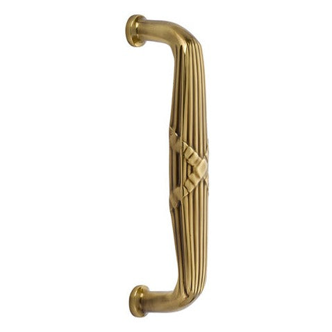 Antique Hardware 8 15/16 Inch Solid Brass Ribbon & Reed Pull Door Knobs & Handles