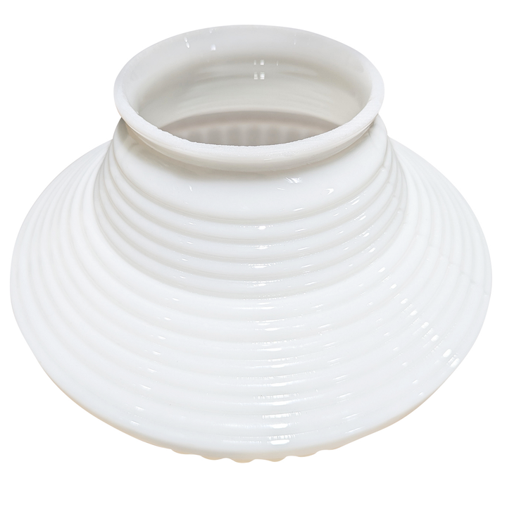 Antique Hardware 8 Inch Victorian Milk Glass Light Shade (4 Inch Fitter) GLASS SHADE