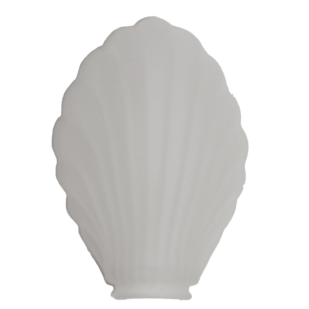##Antique Hardware## Scalloped Frosted Glass Lamp Shade