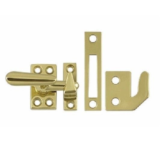 Antique Hardware 1 5/8 Inch Solid Brass Window Lock Casement Fastener SASHLOCK