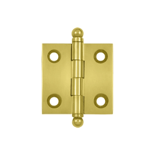 Antique Hardware 1 1/2 Inch x 1 1/2 Inch Solid Brass Cabinet Hinges (Unlacquered Brass Finish) CABINET HINGE