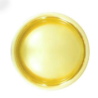 Antique Hardware 2 1/8 Inch Round Stamped Brass Flush Pull FLUSH-PULL-POCKET DOOR