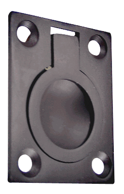 ##Antique Hardware## 1 3/4 Inch Solid Brass Traditional Flush Ring Pull