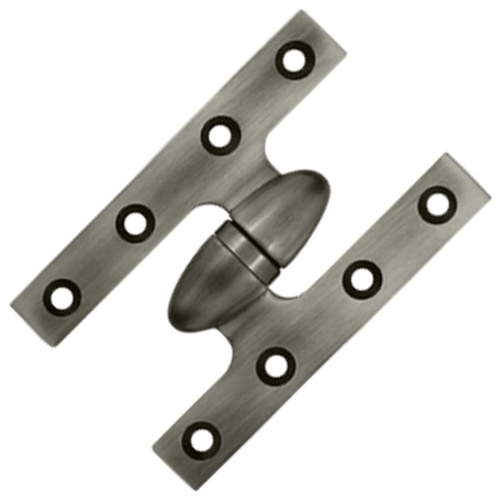 Antique Hardware 5 Inch x 3 1/4 Inch Solid Brass Olive Knuckle Hinge HINGE