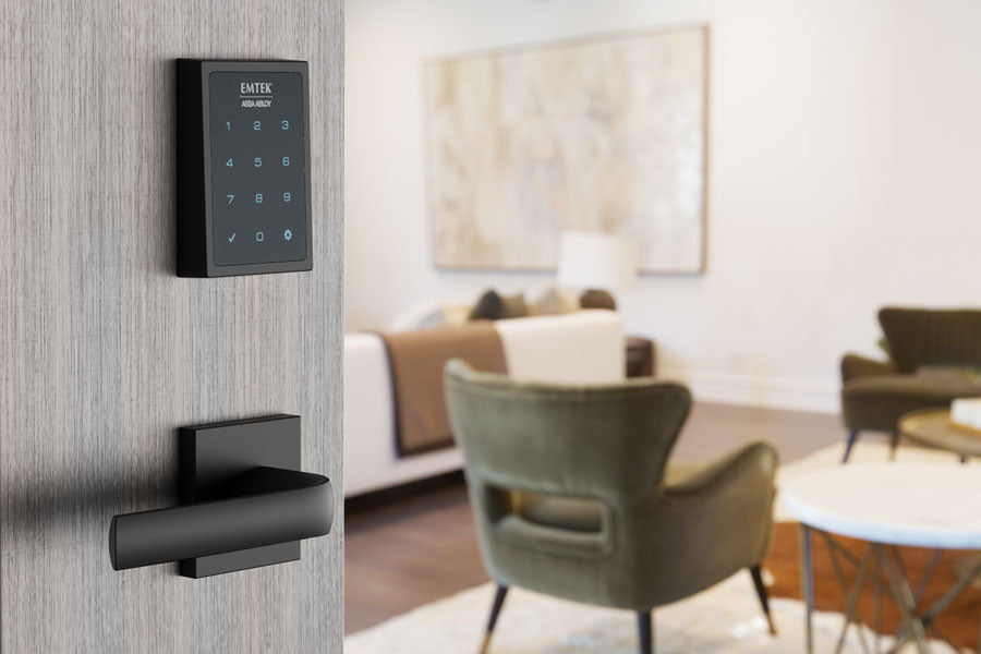 Antique Hardware EmTek EMP0101 Electronic Motorized Touchscreen Keypad Deadbolt ENTRYWAY