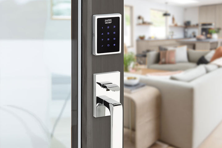 Antique Hardware EmTek EMP0103 Electronic Motorized Touchscreen Keypad Baden Entry Set Electronic Keypad Entryway Sets