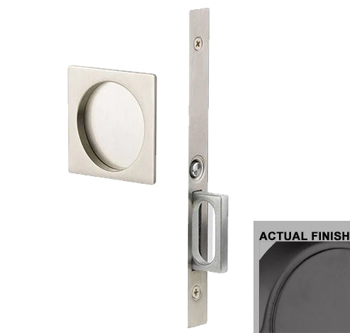 ##Antique Hardware## Emtek Square Brass Mortise Pocket Door (Several Functions Available)