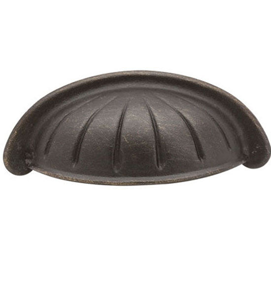 Antique Hardware 3 1/2 Inch (3 Inch c-c) Tuscany Bronze Bin Pull CUP PULL