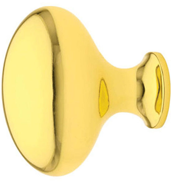 ##Antique Hardware## 1 3/4 Inch Solid Brass Egg Cabinet & Furniture Knob