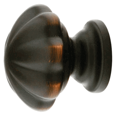 Antique Hardware 1 3/4 Inch Solid Brass Melon Cabinet & Furniture Knob CABINET KNOB