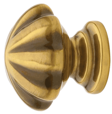 Antique Hardware 1 3/4 Inch Solid Brass Melon Cabinet & Furniture Knob CABINET KNOB