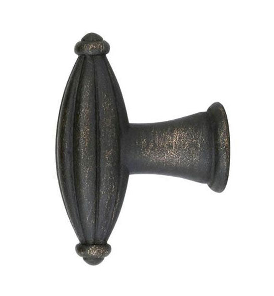 Antique Hardware 1 3/4 Inch Tuscany Bronze Fluted Finger Cabinet & Furniture Knob CABINET KNOB