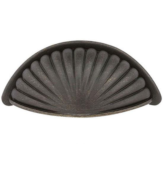 Antique Hardware 3 3/8 Inch (3 Inch c-c) Tuscany Bronze Fluted Bin Pull BIN PULL