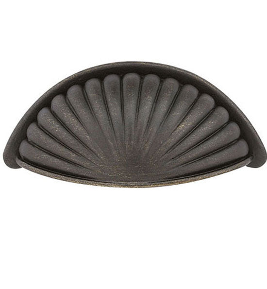 Antique Hardware 4 3/8 Inch (4 Inch c-c) Tuscany Bronze Fluted Bin Pull BIN PULL