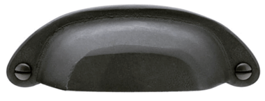 ##Antique Hardware## 4 5/8 Inch (4 Inch c-c) Sandcast Bronze Ranch Bin Pull